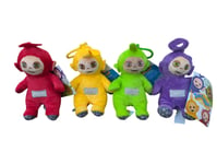 NEW Teletubbies 6 Inch Clip On Soft Plush Toy Full Set Of 4 FREE POST