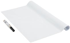 Venilia Film pour tableau blanc avec marqueur | Film tableau + stylo | Tableau Rouleau Blanc | 67,5cm x 1,5m, Épaisseur 150μ | Feuille de papier autocollant | sans phtalates | Fabriqué en UE