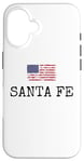 Coque pour iPhone 16 Santa Fe City, États-Unis, drapeau, État, voyages, États-Unis, Amérique, femmes, hommes