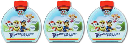 Paw Patrol Bubble Bath Super Bubbly 300ml X 3