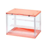 S.I.C Vitrine en Acrylique Transparent; Plusieurs étapes pour la Collection Lego, Figurines, Modèles ; Boîte d'affichage de Gadgets, Organisateur de Collection de Figurines d'action ; (1, Orange)