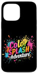 Coque pour iPhone 13 Pro Max Color Splash Adventure Artistic Colorful