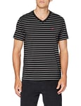 Levi's Men's Original Housemark V-Neck T-Shirt Jet Black (Black) S