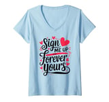 Womens Romantic Valentines Day Quotes Singles Awareness Funny Memes V-Neck T-Shirt