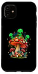 Coque pour iPhone 11 Funny Magic Mushroom Alien Trippy Shroom LSDweed Acid Trip