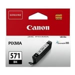 "canon original ink cli-571 bk, musta, 376p, 7ml, 0385c001, 1kpl, canon pixma mg5750, mg5751, mg5752, mg5753, mg6851, mg6868".