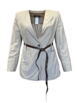 Marina Rinaldi Women's Beige Cesale Blazer Size 12W/21 NWT