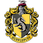 Blason en carton Maison Poufsouffle Poudlard Harry Potter 61X48 cm