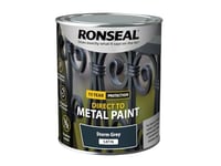 RONSEAL Direct to Metal Paint Storm Grey Satin 750ml