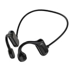 Black BL09 Bone Conduction Headset BT 5.3 Hanging Ear Wireless Sports Headph New