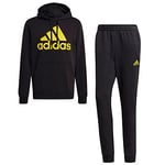 Adidas GK9652 M BL FT HD TS Tracksuit Mens top:Black/Yellow Bottom:Black/Yellow 6