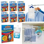 1 - 24x Hanging Dehumidifier Wardrobe Damp Mould Mildew Moisture Condensation