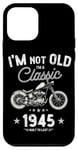 Coque pour iPhone 12 mini Moto Chopper vintage 1945 80e anniversaire classique rétro