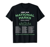 National Park Keep Checklist Bucket List All National Parks T-Shirt