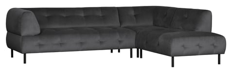 WOOOD Lloyd Sofa m. chaiselong, høyrevendt - Antracit