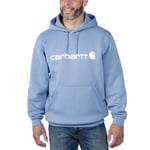 Carhartt Signature Logo Hoodie Herr Skystone XS