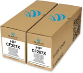 2X CF287X, 87X Noir Toner Compatible avec HP Laserjet Pro M501 Enterprise M506 M527.[G1343]