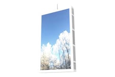 HI-ND Ceiling Casing 55" monteringssæt - portræt - for digital skiltning LCD-panel - hvid