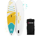 X Paddle Boards X3 - Pack Complet Stand up Paddle Gonflable 305 x 82 x 15 cm avec pagaie, Pompe, Sac, Leash