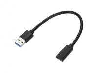 USB 3.0 male til USB-C female adapter - 20 cm