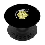 Jeu de blocs de lettres amusant Choisissez soigneusement vos mots PopSockets PopGrip Adhésif