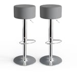 Vicco - Tabouret de bar , Gris, 33 x 92 cm 2 pièces