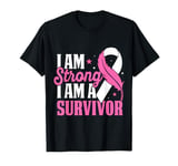 I Am Strong I Am A Survivor October Breast Cancer Awareness T-Shirt