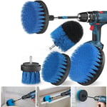 5 Pièces Brosse Perceuse Nettoyage, Brosse de Nettoyage, Brosse Visseuse, Brosse de Forage Puissante pour Perceuse Voiture Carrelage Tapis Baignoire