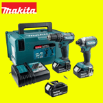 Makita DLX2283T3J 18V Brushless Combi Drill & Impact Driver Twin Kit + Batteries