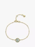 Auree Barcelona Personalised Birthstone Gold Vermeil Beaded Chain Bracelet