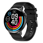 Xiaomi-Montre Intelligente Étanche Pour Femme,Appel Bluetooth,Plein Écran Tactile,Moniteur De Fréquence Cardiaque Pour Femme,Nouvelle Mode - Type Silica Gel Black