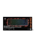 Deltaco DK240 Membrane 60% Keyboard with semi transparent - NO - Gaming Tastatur - Sort