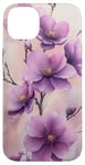 Coque pour iPhone 14 Plus Fleur De Cerisier Japonais Fleur Pourpre