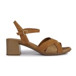 Geox Femme D New Marykarmen B Sandales à Talons, Cognac, 38 EU