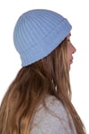 Casquette mixte cachemire homme femme fabriquée en Italie chapeau écharpe bonnet cachemire hiver bonnet unisexe laine mérinos noir gris blanc beige chaud taille unique Pashmina, bleu ciel, Taille