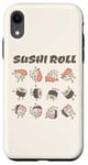 Coque pour iPhone XR Mignon Kawaii Rouleau de Sushi Dessin animé Dessin animé Japonais Nourriture Anime