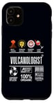 iPhone 11 Vulcanologist Job Definition Skills Coffee Wine Sarcasm Case