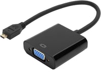 Adaptateur De Convertisseur Vidéo Micro Vers Vga, Adaptateur Vidéo Micro Vers Vga, Cuivre Sans Oxygène Pour Raspberry Pi 4 Convertisseur Vga Exclusif Raspberry Pi 4B(Micro Hdmi To Vga)