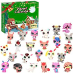 2024 Littlest Pet Shop Joulu adventtikalenteri 24 päivän lähtölaskenta LPS Gen 7 Figuurit Nukkelelu Yllätys Joululahja