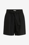 Vila - Shorts violanda HW Shorts - Svart