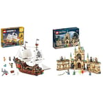 LEGO 31109 Creator Bateau Pirate 3en1: Jouet de Construction d'Aventure, Éducatif et Créatif & 76415 Harry Potter La Bataille de Poudlard, Jouet de Château avec Minifigurines Voldemort