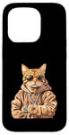 Coque pour iPhone 15 Pro Orange Bengale Chat Voyou Chat Gangster Chat Gangster Life