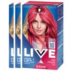 Schwarzkopf Schwarzkopf Live Color L77 Pink Passion 3-pack