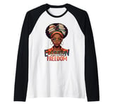 Education Is Freedom Black Teacher Books Black History Month Raglan Baseball Tee