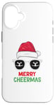 Coque pour iPhone 16 Plus joyeux Cheermas, Pom-pom girl Noël