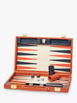 Aspinal of London Pebbled Leather Backgammon Set