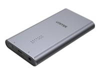 Unitek Solidforce - Drevkabinett - M.2 - M.2 Nvme Card / Pcie 3.0 (Nvme) - Usb 3.2 (Gen 2) - Romgrå