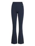 Ribbed Seamless Flare Tights Sport Running-training Tights Seamless Tights Navy Aim´n