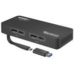 Plugable Technologies 4K DisplayPort and HDMI Dual Monitor Adapter for