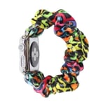 Apple Watch Series 6 / 5 40mm elinvoimainen hiusnauha - Värikäs Leopardikuvio Multicolor